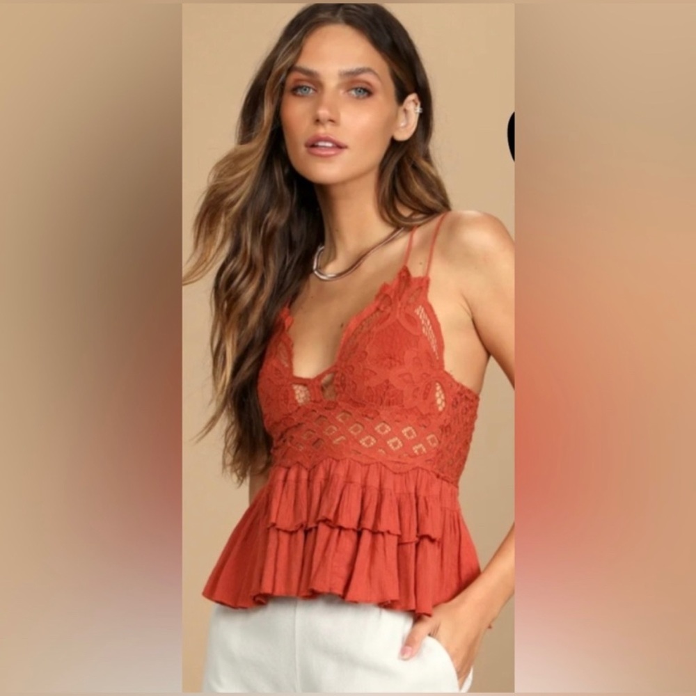 NWT Free People Adela Cami Winding Roads